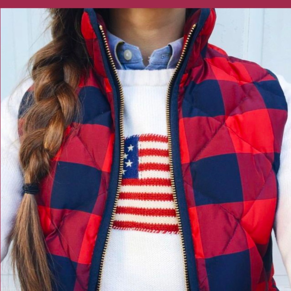 American Flag Sweater USA 250 Anniversary Patriotic Preppy Knit Pullover - Picture 3 of 16